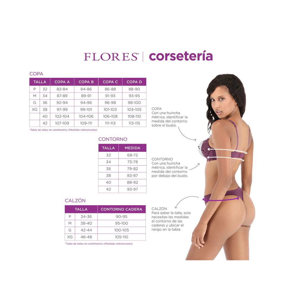 Bottom Bikini Pretina Flores Mujer 32132-114 image number 3.0